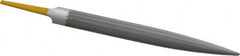 PFERD - 6" Swiss Pattern Half Round File - 9/32" Width Diam x 5/32" Thick, With Tang - Caliber Tooling