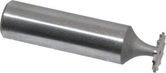 Whitney Tool Co. - 1/2" Diam x 1/32" Face Width, Cobalt, 12 Teeth, Shank Connection Woodruff Keyseat Cutter - Uncoated, 2-1/32" OAL x 1/2" Shank, Straight Teeth - Caliber Tooling