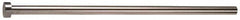 Gibraltar - 19/64" Pin Diam, 1/2" Head Diam x 1/4" Head Height, 14" OAL, Straight Ejector Pin - Steel, 13-3/4" Pin Length - Caliber Tooling