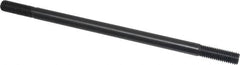 Gibraltar - 1/2-13 10" OAL Equal Double Threaded Stud - Alloy Steel, Black Oxide Finish, 1-1/2" Equal Thread Length - Caliber Tooling