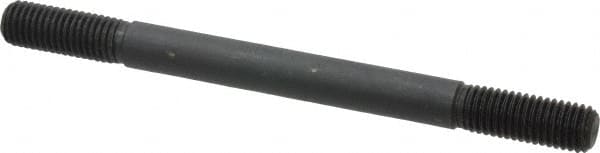 Gibraltar - 5/8-11 8" OAL Equal Double Threaded Stud - Alloy Steel, Black Oxide Finish, 1-3/4" Equal Thread Length - Caliber Tooling