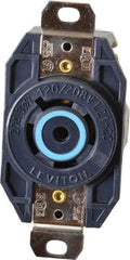 Leviton - 120/208 VAC, 20 Amp, L21-20R NEMA, Self Grounding Receptacle - 4 Poles, 5 Wire, Female End, Black - Caliber Tooling