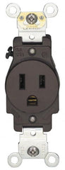 Hubbell Wiring Device-Kellems - 125/250 VAC, 60 Amp, 14-60R NEMA Configuration, Black, Industrial Grade, Self Grounding Single Receptacle - 1 Phase, 3 Poles, 4 Wire, Flush Mount - Caliber Tooling