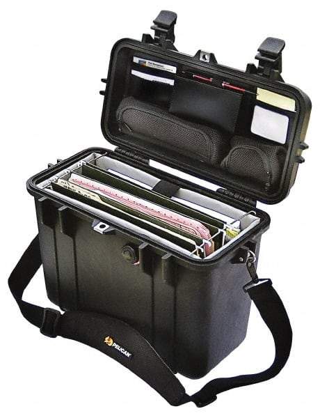 Pelican Products, Inc. - 8-23/32" Wide x 9-5/8" Deep x 13-5/32" High, Top Loader Case - Black, Plastic - Caliber Tooling