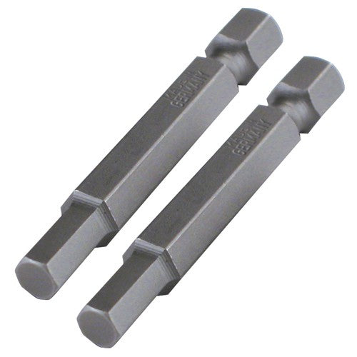 Hex Metric Power Bit 8.0 × 50mm (2 Bit Pack) - Caliber Tooling