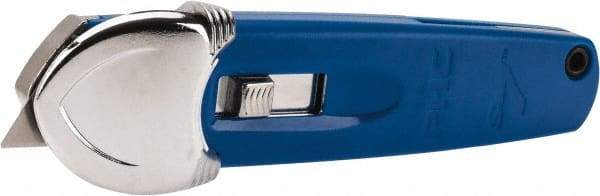 PHC - Springback Safety Cutter - 1-11/16" Steel Blade, Blue ABS Handle, 1 Blade Included - Caliber Tooling