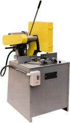 Kalamazoo - 16 or 18" Blade Diam, 1" Arbor Hole, Miter Chop & Cutoff Saw - 4,400 RPM, 10 hp, 220/440 Volts, 3 Phase - Caliber Tooling