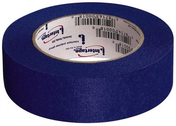 Intertape - 36mm Wide x 54.8 m Long Blue Paper Painter's Tape - Series Intertape-PT14, 5.5 mil Thick, 23 In/Lb Tensile Strength - Caliber Tooling