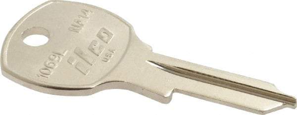 Made in USA - National Cabinet Key Blank - Nickel - Caliber Tooling