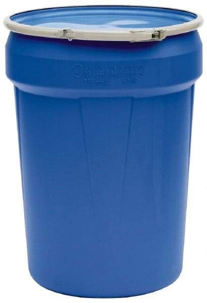 Eagle - 30 Gallon Capacity, Metal Lever Lock, Blue Lab Pack - 5 Gallon Container, Polyethylene, 396 Lb. Capacity, UN 1H2/X120/S; UN 1H2/Y180/S Listing - Caliber Tooling