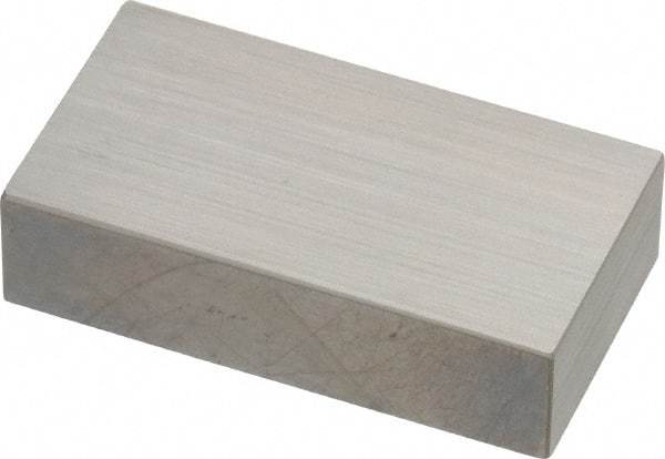 Mitutoyo - 0.75" Rectangular Steel Gage Block - Accuracy Grade AS-1, Includes Certificate of Inspection - Caliber Tooling