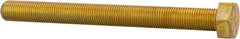 Made in North America - 1/2-20 UNF, 5" Length Under Head Hex Head Cap Screw - Fully Threaded, Grade 8 Alloy Steel, Zinc Yellow Dichromate Finish, 3/4" Hex - Caliber Tooling