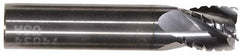 Hertel - 5/8" Diam, 2-1/4" LOC, 4 Flute Solid Carbide Roughing Square End Mill - TiCN Finish, 5" OAL, 5/8" Shank Diam, Single End, Centercutting - Caliber Tooling