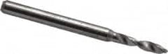 Hertel - #42, 130° Drill Point, 1/8" Shank Diam, Fast Spiral Circuit Board Drill Bit - Caliber Tooling