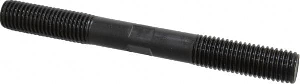 Gibraltar - 3/4-10 7" OAL Equal Double Threaded Stud - Alloy Steel, Black Oxide Finish, 2" Equal Thread Length - Caliber Tooling