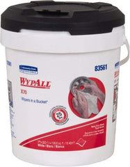 WypAll - Reusable Shop Towel/Industrial Wipes - Pop-Up, 13" x 10" Sheet Size, White - Caliber Tooling