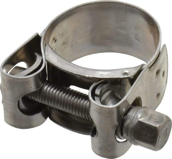 Mikalor - 1-3/16" Hose, 0.78" Wide x 0.04" Thick, T-Bolt Hose Clamp - 1.14 to 1.22" Diam, Stainless Steel - Caliber Tooling