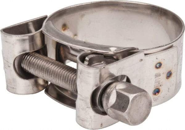 Mikalor - 1-1/2" Hose, 0.78" Wide x 0.04" Thick, T-Bolt Hose Clamp - 1.46 to 1.57" Diam, Stainless Steel - Caliber Tooling