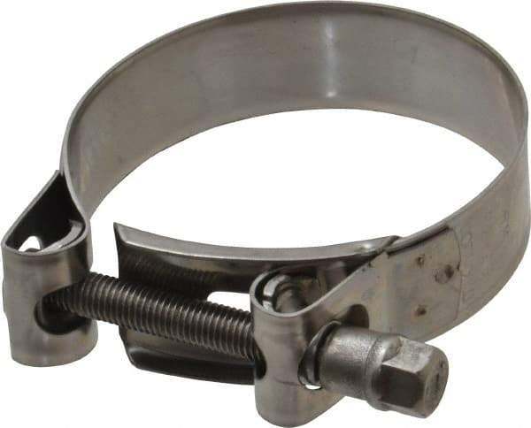 Mikalor - 2-5/8" Hose, 0.78" Wide x 0.04" Thick, T-Bolt Hose Clamp - 2.48 to 2.68" Diam, Stainless Steel - Caliber Tooling