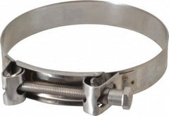 Mikalor - 5-3/4" Hose, 1.1" Wide x 0.051" Thick, T-Bolt Hose Clamp - 5.51 to 5.91" Diam, Stainless Steel - Caliber Tooling