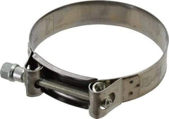 Mikalor - 4-1/4" Hose, 0.98" Wide x 0.04" Thick, T-Bolt Hose Clamp - 4.1 to 4.41" Diam, Stainless Steel Band, Housing & Zinc Plated Screw - Caliber Tooling