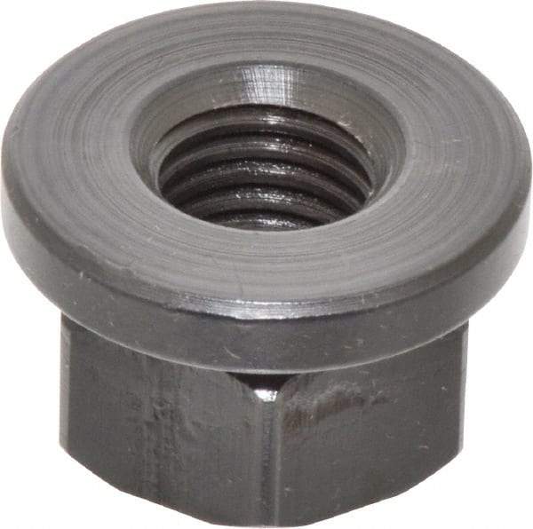 Gibraltar - 3/4-10, 1-5/8" Flange Diam, 1" High, 1-1/4" Across Flats, Flange Nut - Grade 12L14 Steel, Black Oxide Finish, 1/4" Flange Height, TCMAI - Caliber Tooling