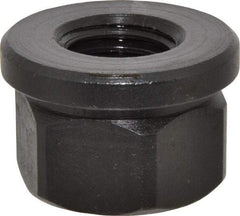 Gibraltar - 7/8-9, 1-3/4" Flange Diam, 1-1/8" High, 1-7/16" Across Flats, Flange Nut - Grade 12L14 Steel, Black Oxide Finish, 1/4" Flange Height, TCMAI - Caliber Tooling