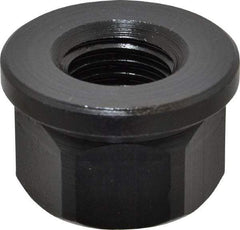 Gibraltar - 1-8, 2" Flange Diam, 1-1/4" High, 1-5/8" Across Flats, Flange Nut - Grade 12L14 Steel, Black Oxide Finish, 1/4" Flange Height, TCMAI - Caliber Tooling