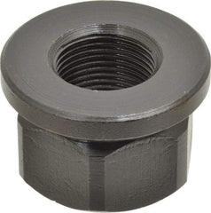 Gibraltar - 1-14, 2" Flange Diam, 1-1/4" High, 1-5/8" Across Flats, Flange Nut - Grade 12L14 Steel, Black Oxide Finish, 1/4" Flange Height, TCMAI - Caliber Tooling