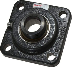 Browning - 1" ID, 3-3/4" OAL x 3-3/4" OAH 4-Bolt Flange - 1,651 Lb Static Cap, 2,801 Lb Dyn Cap, 2-3/4" Btw Mnt Hole Ctrs, Cast Iron - Caliber Tooling