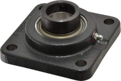 Browning - 1-1/4" ID, 4-1/4" OAL x 4-1/4" OAH 4-Bolt Flange - 2,567 Lb Static Cap, 4,381 Lb Dyn Cap, 3-1/4" Btw Mnt Hole Ctrs, Cast Iron - Caliber Tooling