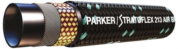 Parker - -10 Hose Size, 1/2" ID x 0.83" OD, 1,000 psi Work Pressure Hydraulic Hose - 350" Long Coil, 2-1/4" Radius, Synthetic Rubber, -50°F to 302°F - Caliber Tooling