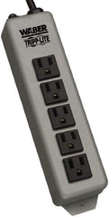 Tripp-Lite - 5 Outlets, 120 VAC15 Amps, 15' Cord, Power Outlet Strip - Keyhole, Tab Mount, 5-15 NEMA Configuration, 8-3/4" Strip - Caliber Tooling