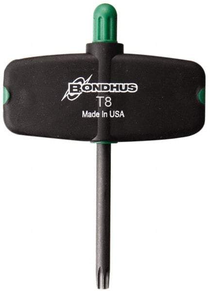 Bondhus - T8 Torx Plus Key - Wing Handle, Protanium High Torque Steel, 2" Length Under Head - Caliber Tooling