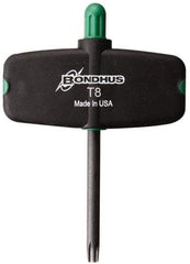 Bondhus - T8 Torx Plus Key - Wing Handle, Protanium High Torque Steel, 2" Length Under Head - Caliber Tooling