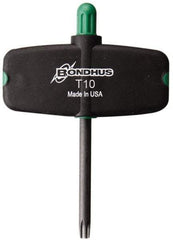 Bondhus - T10 Torx Plus Key - Wing Handle, Protanium High Torque Steel, 2" Length Under Head - Caliber Tooling