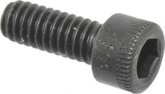 Holo-Krome - #8-32 UNC Hex Socket Drive, Socket Cap Screw - Alloy Steel, Black Oxide Finish, Fully Threaded, 7/16" Length Under Head - Caliber Tooling