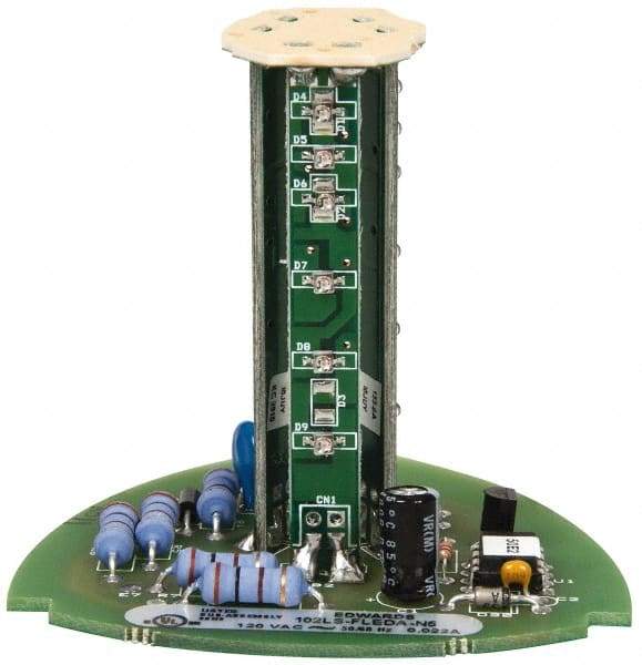 Edwards Signaling - LED Lamp, Amber, Flashing, Stackable Tower Light Module - 120 VAC, 0.02 Amp, IP54, IP65 Ingress Rating, 3R, 4X NEMA Rated, Panel Mount, Pipe Mount - Caliber Tooling