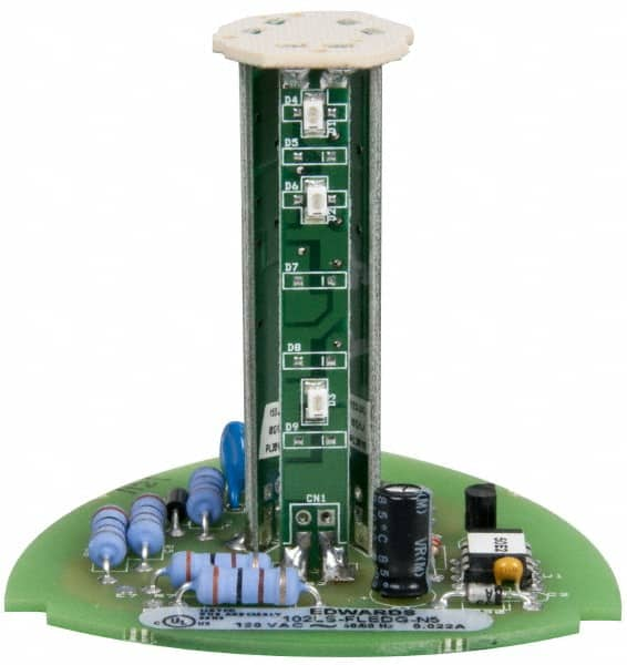 Edwards Signaling - LED Lamp, Green, Flashing, Stackable Tower Light Module - 120 VAC, 0.02 Amp, IP54, IP65 Ingress Rating, 3R, 4X NEMA Rated, Panel Mount, Pipe Mount - Caliber Tooling