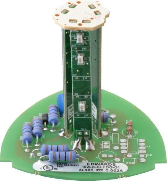 Edwards Signaling - LED Lamp, Green, Steady, Stackable Tower Light Module - 24 VDC, 0.06 Amp, IP54, IP65 Ingress Rating, 3R, 4X NEMA Rated, Panel Mount, Pipe Mount - Caliber Tooling