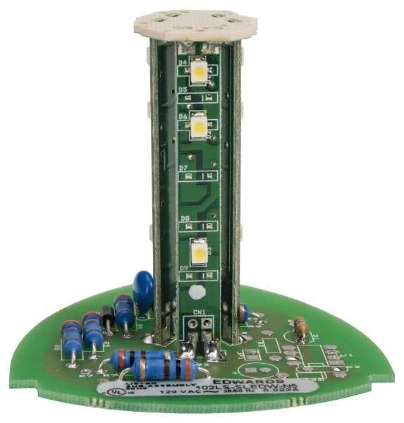 Edwards Signaling - LED Lamp, White, Steady, Stackable Tower Light Module - 120 VAC, 0.02 Amp, IP54, IP65 Ingress Rating, 3R, 4X NEMA Rated, Panel Mount, Pipe Mount - Caliber Tooling