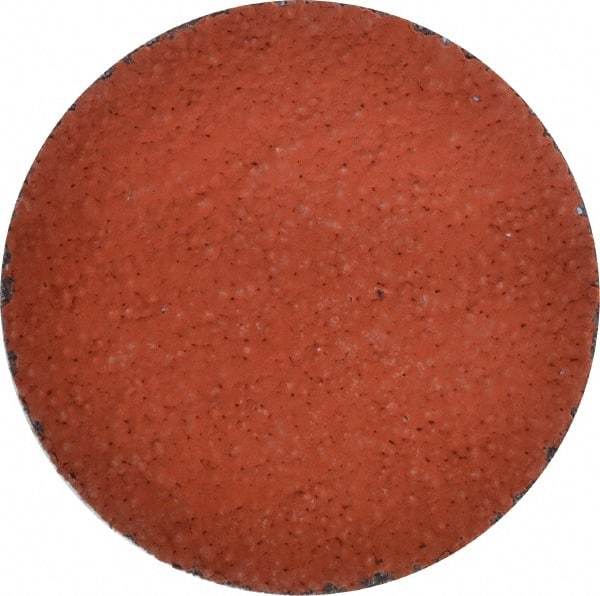 3M - 3" Disc Diam, 36 Grit, Ceramic Quick Change Disc - Type P Attaching System, Coated, Orange, Very Coarse Grade, 20,000 RPM, 777F Series - Caliber Tooling