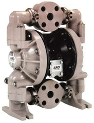 ARO/Ingersoll-Rand - 1-1/2" NPT, Nonmetallic, Air Operated Diaphragm Pump - Santoprene Diaphragm, Polypropylene Housing - Caliber Tooling