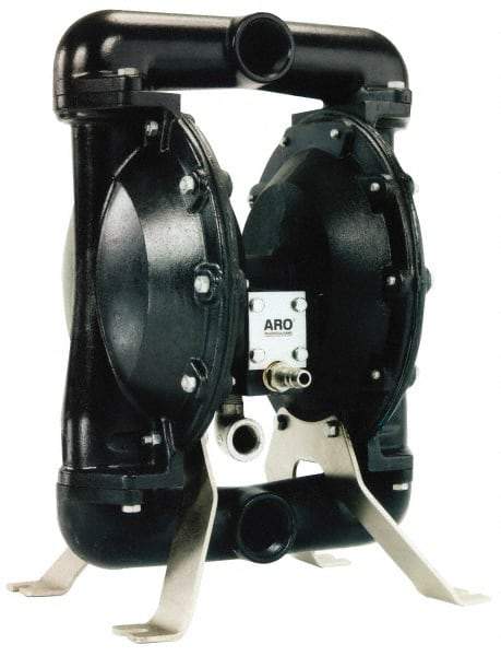 ARO/Ingersoll-Rand - 1-1/2" NPT, Metallic, Air Operated Diaphragm Pump - Santoprene Diaphragm, Aluminum Housing - Caliber Tooling