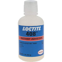 Loctite - 16 oz Bottle Clear Instant Adhesive - 408 1 LB BOTTLE PRISM INSTANT ADHESIVE - Caliber Tooling