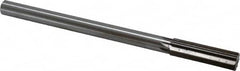 Interstate - 0.679" High Speed Steel 6 Flute Chucking Reamer - Straight Flute, 9/16" Straight Shank, 2-1/4" Flute Length, 9" OAL - Caliber Tooling