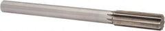 Interstate - 0.879" High Speed Steel 6 Flute Chucking Reamer - Straight Flute, 3/4" Straight Shank, 2-5/8" Flute Length, 10" OAL - Caliber Tooling