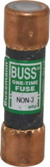 Cooper Bussmann - 125 VDC, 250 VAC, 3 Amp, Fast-Acting General Purpose Fuse - Fuse Holder Mount, 50.8mm OAL, 50 at AC/DC kA Rating, 9/16" Diam - Caliber Tooling