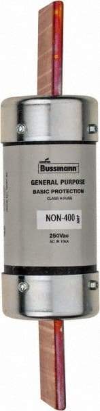 Cooper Bussmann - 125 VDC, 250 VAC, 400 Amp, Fast-Acting General Purpose Fuse - Bolt-on Mount, 8-5/8" OAL, 10 (RMS Symmetrical) kA Rating, 2-1/16" Diam - Caliber Tooling