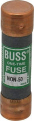 Cooper Bussmann - 125 VDC, 250 VAC, 50 Amp, Fast-Acting General Purpose Fuse - Fuse Holder Mount, 76.2mm OAL, 50 at AC/DC kA Rating, 13/16" Diam - Caliber Tooling